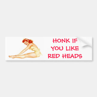 HONK ALS U VAN RODE KOPEN HOUDT BUMPERSTICKER