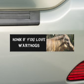 HONK ALS U VAN WARTHOGS HOUDT BUMPERSTICKER (Op auto)