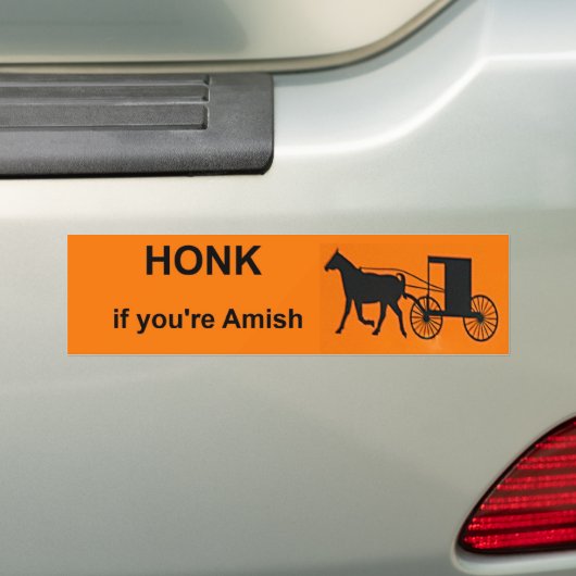 HONK BUMPERSTICKER (Op auto)