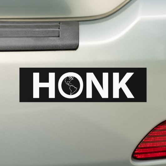 Honk Bumpersticker (Op auto)