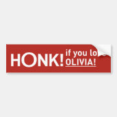 "HONK!" BUMPERSTICKER (Voorkant)