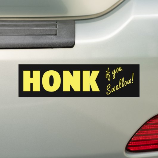 Honk Bumpersticker (Op auto)