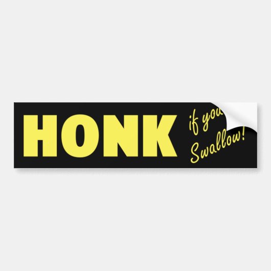 Honk Bumpersticker (Voorkant)