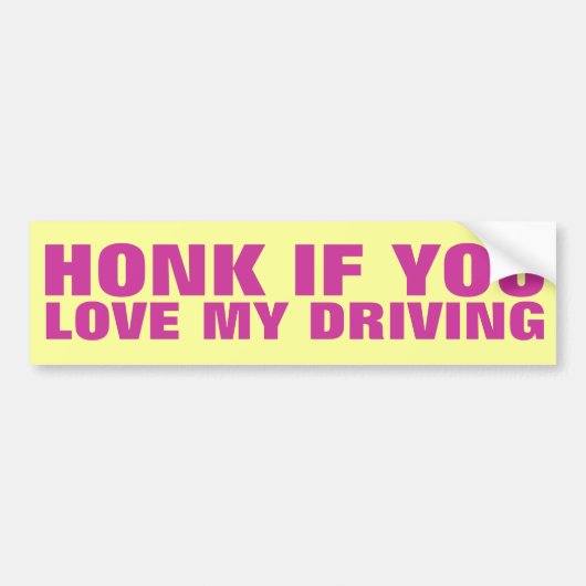 honk bumpersticker (Voorkant)