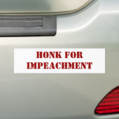 Honk for Impeachment Bumpersticker (Op auto)