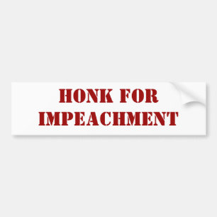 Honk for Impeachment Bumpersticker