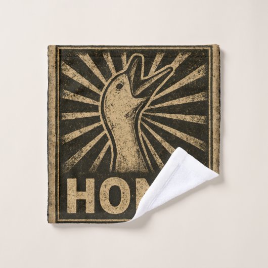 Honk Goose Funny Duck Chicken Mème (Gant de toilette)