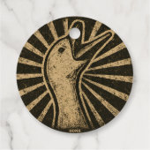 Honk Goose Funny Duck Chicken Meme Bedankjes Labels (Achterkant)