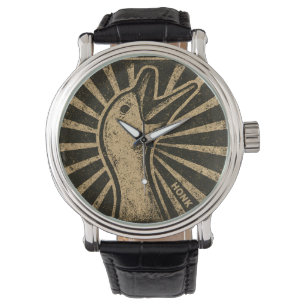 Honk Goose Funny Duck Chicken Meme Horloge