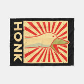 Honk Goose - Funny Duck Chicken Meme Idea Fleece Deken (Voorkant (Horizontaal))