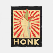 Honk Goose - Funny Duck Chicken Meme Idea Fleece Deken (Voorkant)