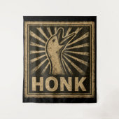 Honk Goose Funny Duck Chicken Meme Wandkleed (Voorkant)