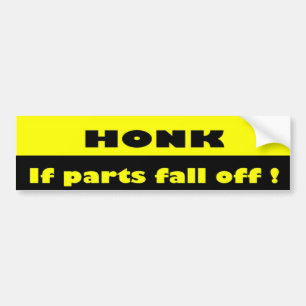 Honk ! grappig grappig bumpersticker