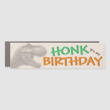 HONK het is mijn VERJAARDAG T-rex Dinosaurus