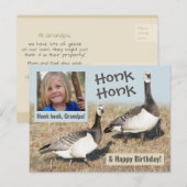 Honk honk + Grandpa's verjaardag CC0317 Briefkaart (Voorkant / Achterkant)