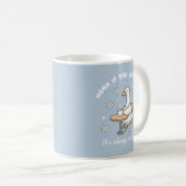 Honk If You Love Tea Cute Goose Mug (Devant droit)