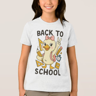 🎒 Honk If You’re Ready for School – Cute Goose Tri-Blend Shirt
