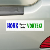 Honk in Vortex Bumpersticker (Op auto)