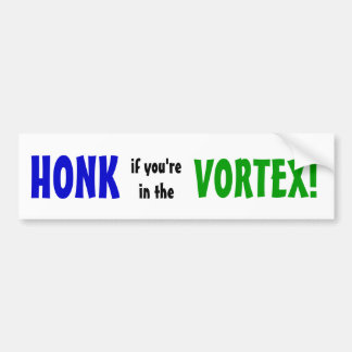 Honk in Vortex Bumpersticker