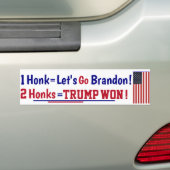 Honk Let's go Brandon Bumper Sticker (En voiture)