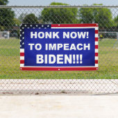 Honk nu om Biden te belemmeren Spandoek (Insitu)