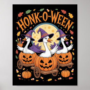 Honk-o-ween grappige ganzen Halloween kostuum voor Poster