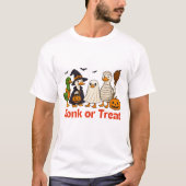 Honk or Treat Funny Halloween Ducks Family T-Shirt (Devant)