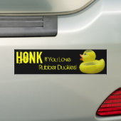 Honk voor de Bumpersticker van Duckies (Op auto)