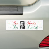 Honk voor de Bumpersticker van Puccini Elite (Op auto)