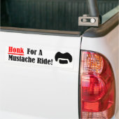 Honk voor een snor Ride Bumpersticker (Op Truck)