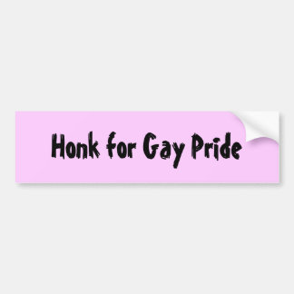 Honk voor Gay Pride Bumpersticker