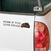 Honk voor kikkers bumpersticker (Op Truck)