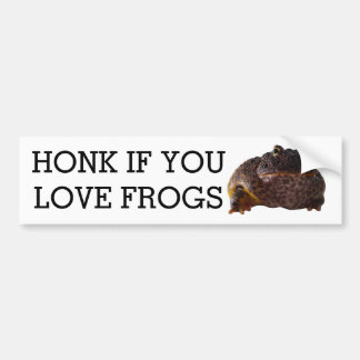 Honk voor kikkers bumpersticker