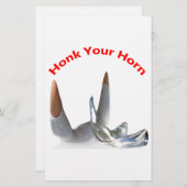 Honk Your Horn Briefpapier (Voorkant / Achterkant)