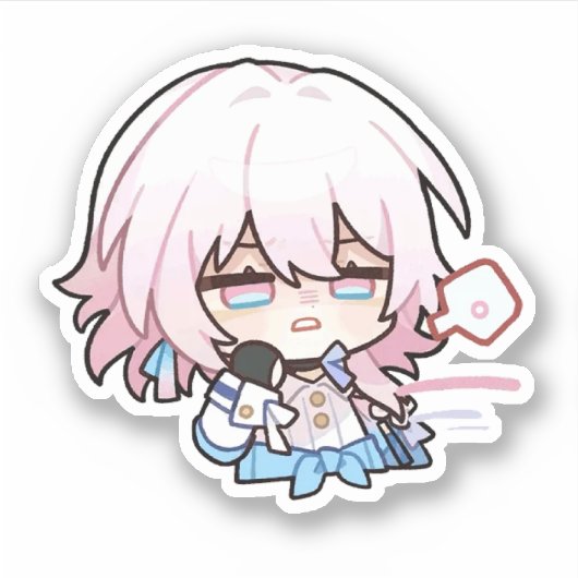 Honkai Star Rail Chibi 7 maart Sticker (Voorkant)