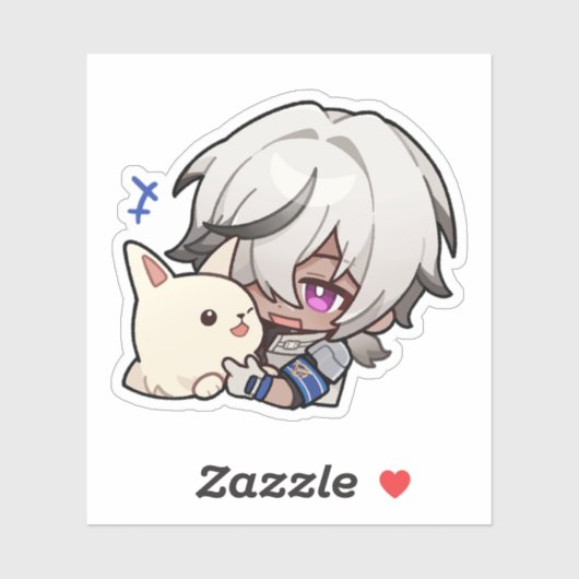 Honkai Star Rail Chibi Arlan Et Sticker Peppy (Feuille)