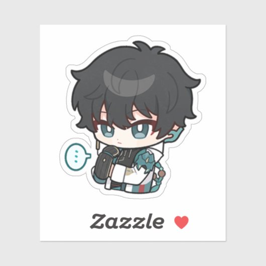 Honkai Star Rail Chibi Dan Heng Sticker (Feuille)