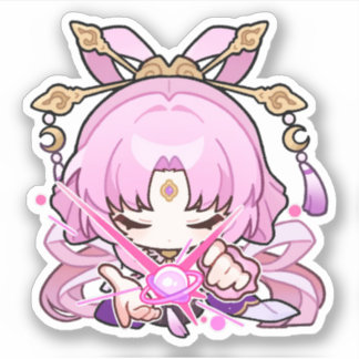 Honkai Star Rail Chibi Fu Xuan waarzeggerij Sticke Sticker