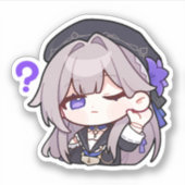 Honkai Star Rail Chibi Herta Sticker (Voorkant)