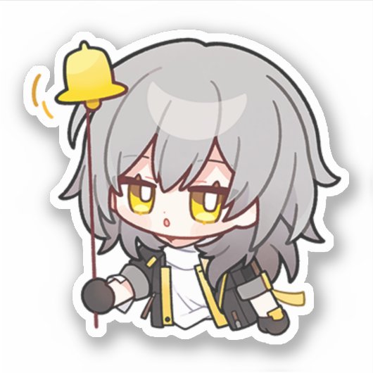 Honkai Star Rail Chibi Stelle Sticker (Voorkant)