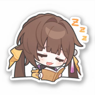 Honkai Star Rail Chibi Sushang Étudier Sticker