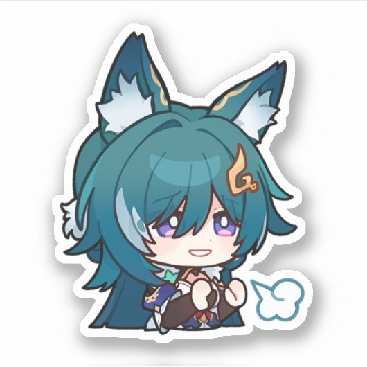 Honkai Star Rail Chibi Yukong Sticker (Voorkant)