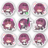 Honkai Star Rail: HSR Kafka Stickers (Voorkant)