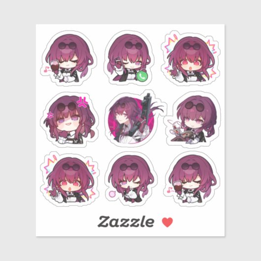 Honkai Star Rail: HSR Kafka Stickers (Vel)