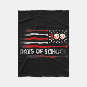 Honkbal 100 dagen Baseball 100e dag thee Fleece Deken