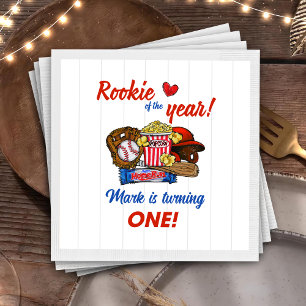 Honkbal 1e Verjaardag Party Servetten