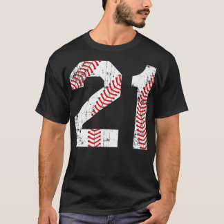  honkbal 21 Jersey Number Premium T-shirt