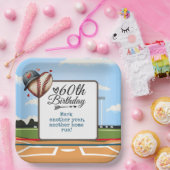 Honkbal 60h Verjaardag Papieren Bordje (Feest)