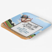 Honkbal 60h Verjaardag Papieren Bordje (Gebogen)