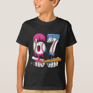 Honkbal 67 Ijs Drip Zes Zeven Jongens Grappig Mij T-shirt